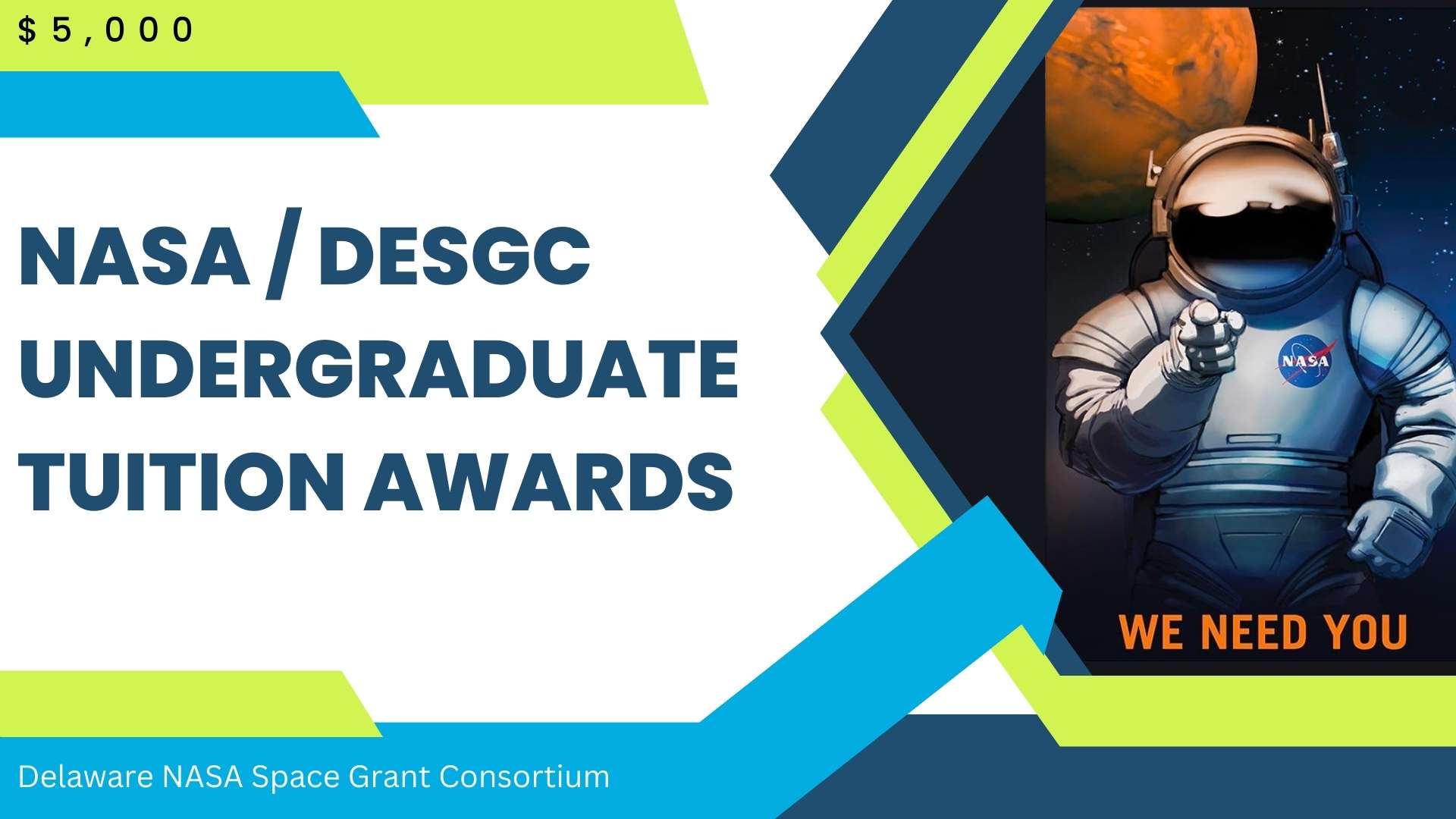 NASA/DESGC Undergraduate Tuition Awards