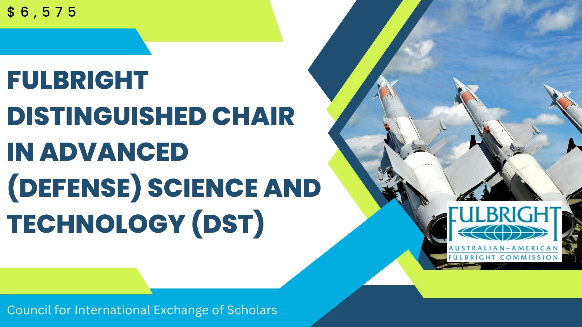 Fulbright Distinguished Chair in Advanced (Defense) Science and Technology (DST)